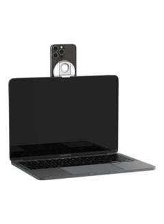 belkin Magsafe Camera Mount For Macbook - Magnetic iPhone Continuity Camera Holder, Transform iPhone To Webcam - Compatible With Macbook Pro, Air, iPhone 15, 14, 13, 12 - Enhanced Stability Ring Grip White  - Image 3