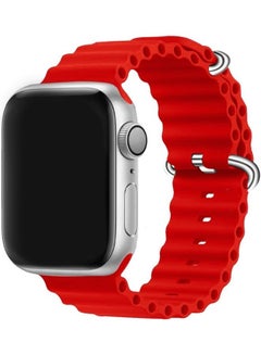 MARGOUN 3Pack for Apple Watch Band 49mm 45mm 44mm 42mm Alpine Loop Band, Trail Band, Ocean Band Compatible with Apple Watch Ultra/8/7/SE/6/5/4/3/2/1 Red/Black/Grey  - Image 4