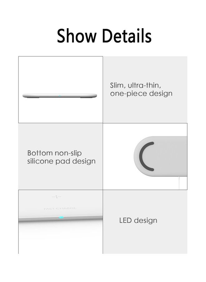 MARGOUN - 3-in-1 Wireless Charger for Apple Devices iPhone / Apple Watch/ AirPods with Universal Qi Compatibility Fast Charging Dock for iPhone 14 Series and iWatch 8/Ultra White - Image 1