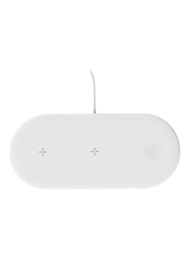 MARGOUN - 3-in-1 Wireless Charger for Apple Devices iPhone / Apple Watch/ AirPods with Universal Qi Compatibility Fast Charging Dock for iPhone 14 Series and iWatch 8/Ultra White - Image 1