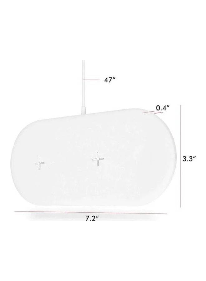 MARGOUN - 3-in-1 Wireless Charger for Apple Devices iPhone / Apple Watch/ AirPods with Universal Qi Compatibility Fast Charging Dock for iPhone 14 Series and iWatch 8/Ultra White - Image 1