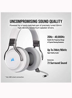 CORSAIR Virtuoso RGB Wireless Over-Ear Gaming Headset With Mic For PS4  - Image 5
