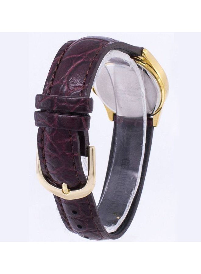 كاسيو ساعة يد إنتايسر بعقارب طراز LTP-1183Q-7A - مقاس 29 مم - لون بني للنساء  - Image 2