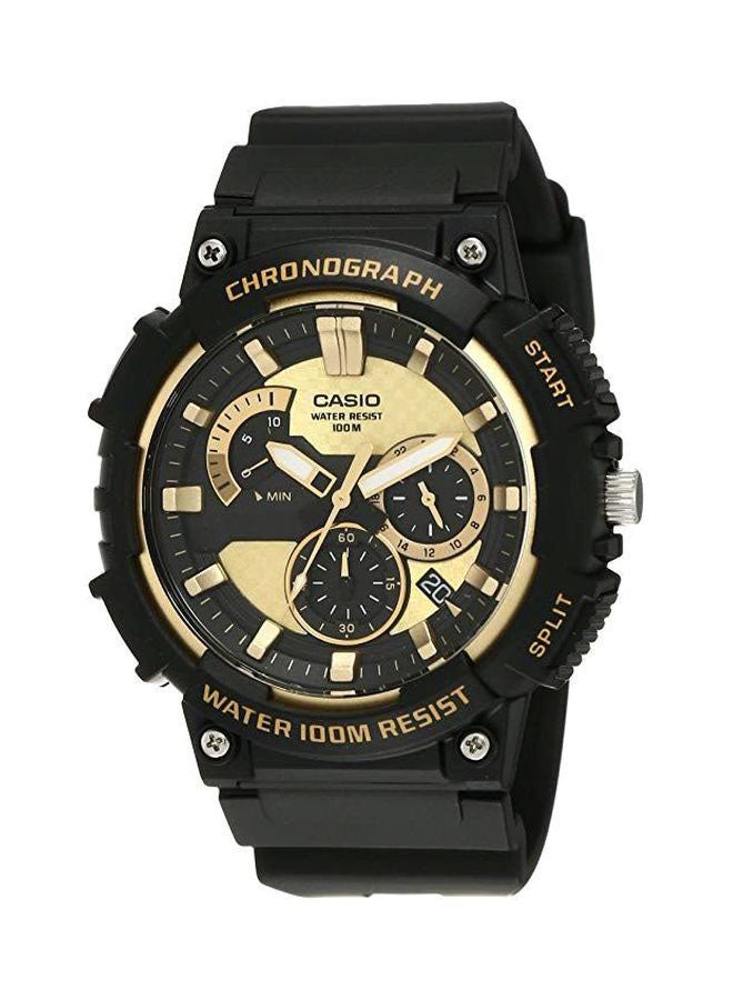CASIO Men's Water Resistant Chronograph Watch MCW-200H-9AVDF - 53 mm - Black  - Image 1