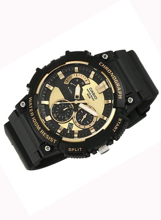 CASIO Men's Water Resistant Chronograph Watch MCW-200H-9AVDF - 53 mm - Black  - Image 5