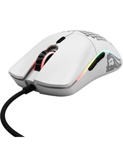 جلوريوس Glorious Model O - ماوس ألعاب سلكي Minus - ماوس ألعاب مريح فائق الإضاءة RGB 58g - ماوس ألعاب بتصميم على شكل قرص العسل بإضاءة خلفية (أبيض غير لامع)  - Image 2