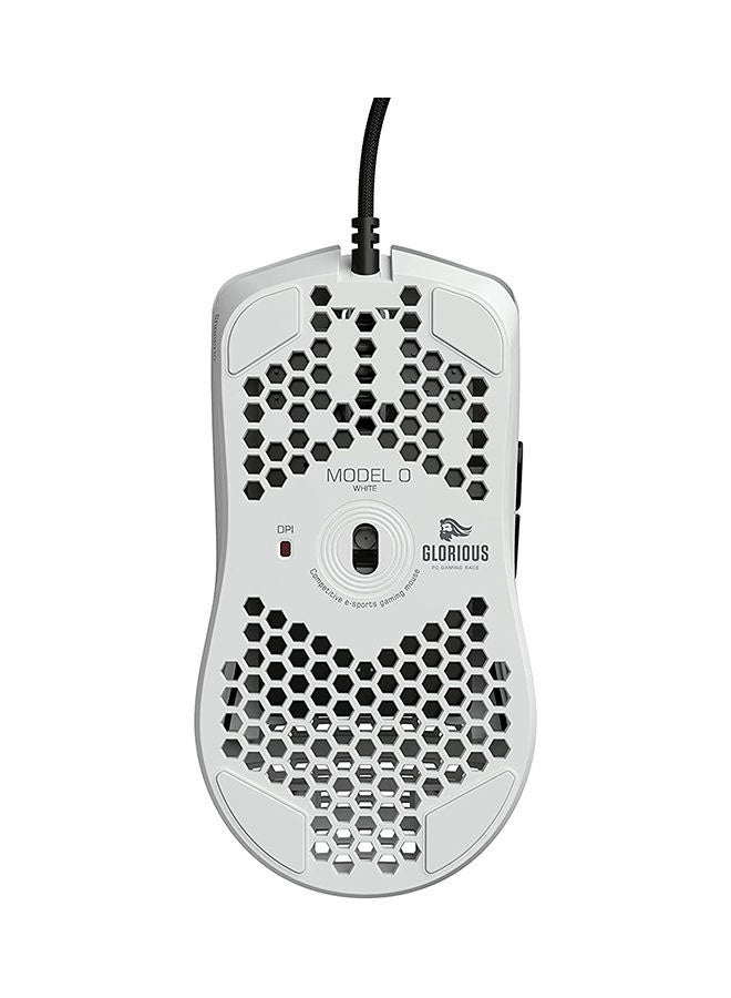 Glorious - Glorious Model O - Minus Wired Gaming Mouse - RGB 58g Superlight Ergonomic Gaming Mouse - Backlit Honeycomb Shell Design Gaming Mice (Matte White) - Image 1