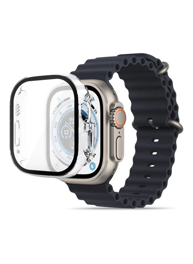 هايفن واقي ساعة Apple Ultra - شفاف 49 مم، مادة TPU عالية الجودة، نحيف للغاية، خفيف الوزن، حساسية اللمس لتجربة سلسة. - Image 2