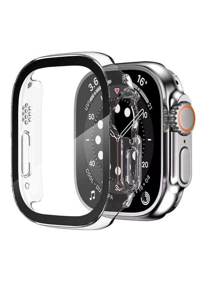 هايفن واقي ساعة Apple Ultra - شفاف 49 مم، مادة TPU عالية الجودة، نحيف للغاية، خفيف الوزن، حساسية اللمس لتجربة سلسة. - Image 5