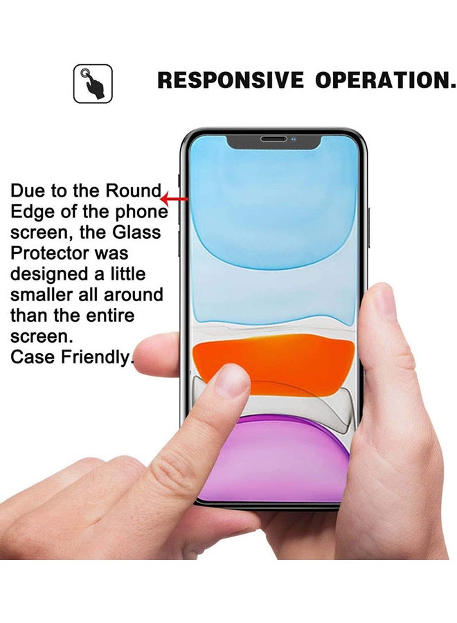 MARGOUN - Tempered Glass Screen Protector For Apple iPhone 11 Clear - Image 1