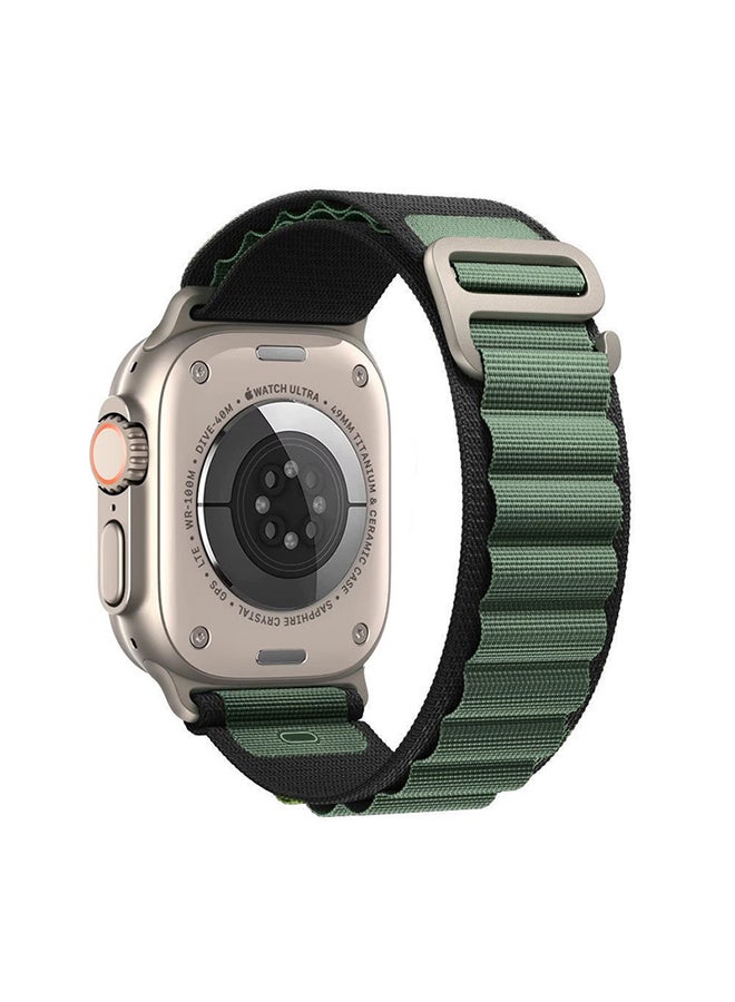 MARGOUN - 3Pack for Apple Watch Alpine Loop Band 49mm/45mm/44mm Nylon Woven Sport Strap Compatible with iWatch Series 8/Ultra/7/SE/6/5/4/3/2/1 Orange,White/Green,Black/Red,White - Image 1