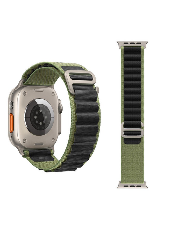 MARGOUN - 3Pack for Apple Watch Alpine Loop Band 49mm/45mm/44mm Nylon Woven Sport Strap Compatible with iWatch Series 8/Ultra/7/SE/6/5/4/3/2/1 Red,White/Green,Black/Black,Green - Image 1