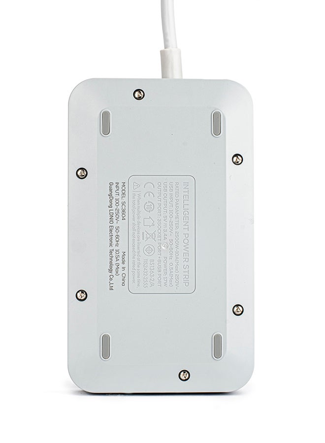 LDNIO - 3 AC Socket Power Strip Grey/Black - Image 1