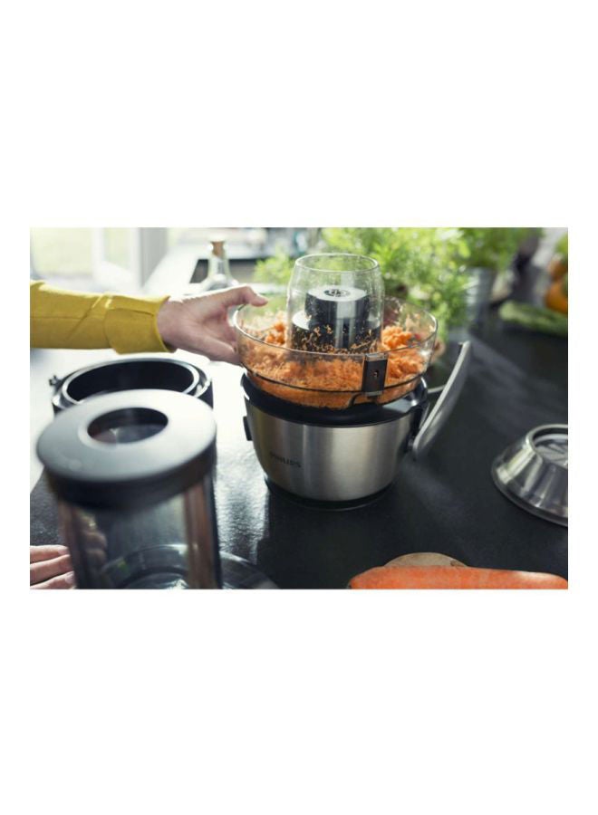 فيليبس عصارة آفانس بنمط الطرد المركزي من الستانلس ستيل 1 L 1200 W HR1922/21 أسود/ رمادي - Image 3