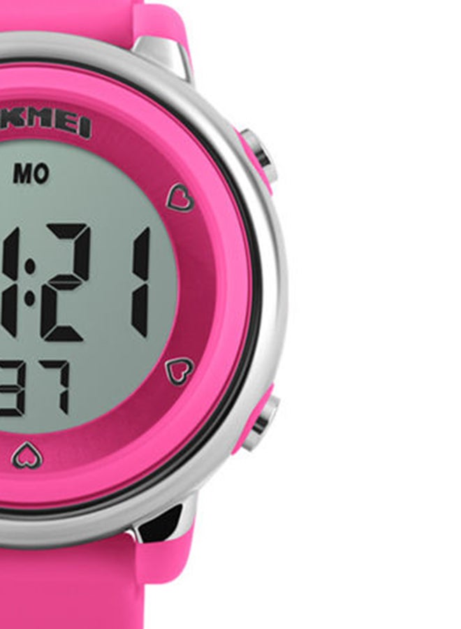 SKMEI Girls' Water Resistant Digital Watch 1100 - 33 mm - Pink - Image 4