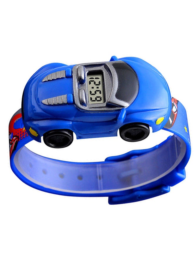 SKMEI - Boys' Car Shape Digital Watch 1241 - 28 mm - Blue - Image 1