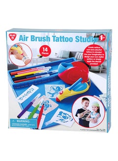 PLAYGO 14-Piece Air Brush Tattoo Studio Set Multicolour  - Image 1