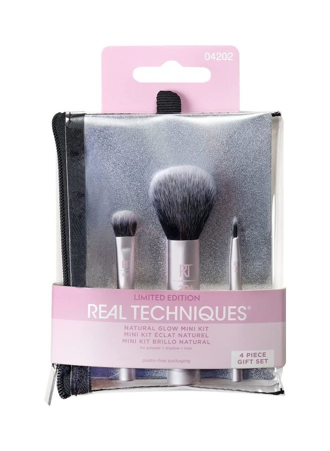 REAL TECHNIQUES Mini Brushes Natural Glow Mini Kit Grey - Image 2