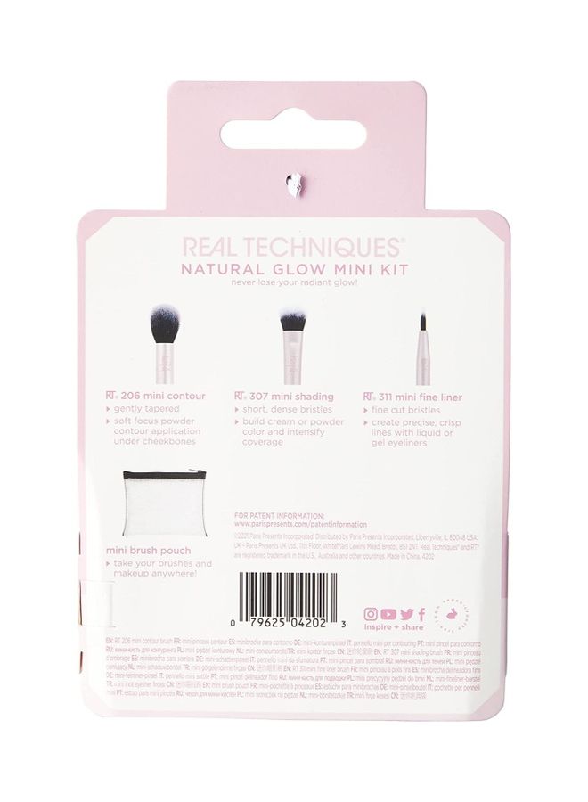 REAL TECHNIQUES Mini Brushes Natural Glow Mini Kit Grey - Image 3