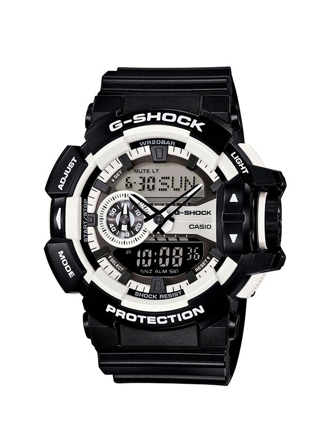 جي شوك ساعة رقمية/ بعقارب مقاومة للماء طراز GA-400-1ADR للرجال - Image 1