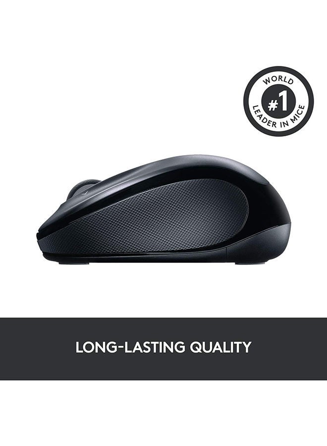 Logitech - M325 Wireless Mouse, 2.4 GHz with USB Unifying Receiver, 1000 DPI Optical Tracking, 18-Month Life Battery, PC/Mac/Laptop Black - Image 1