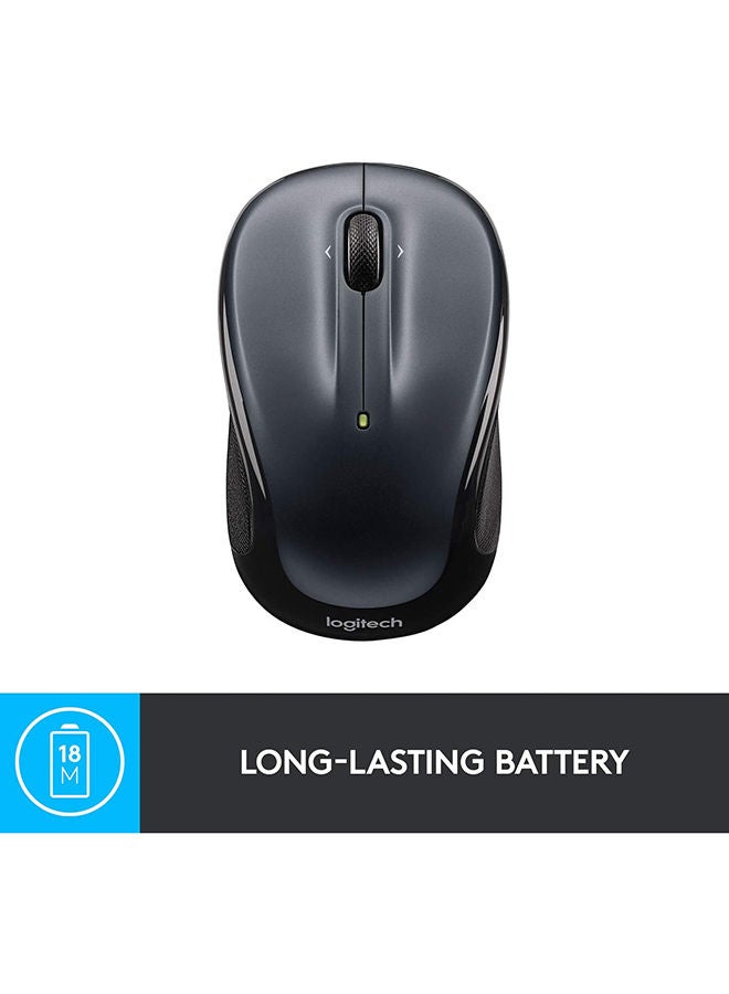 Logitech - M325 Wireless Mouse, 2.4 GHz with USB Unifying Receiver, 1000 DPI Optical Tracking, 18-Month Life Battery, PC/Mac/Laptop Black - Image 1