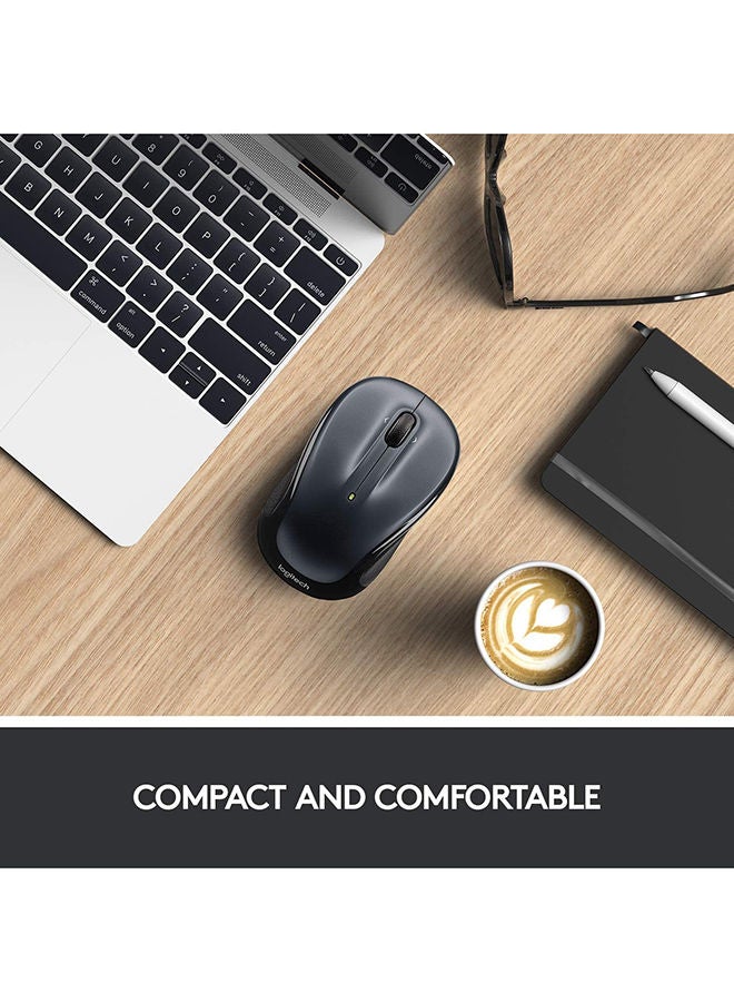 Logitech - M325 Wireless Mouse, 2.4 GHz with USB Unifying Receiver, 1000 DPI Optical Tracking, 18-Month Life Battery, PC/Mac/Laptop Black - Image 1