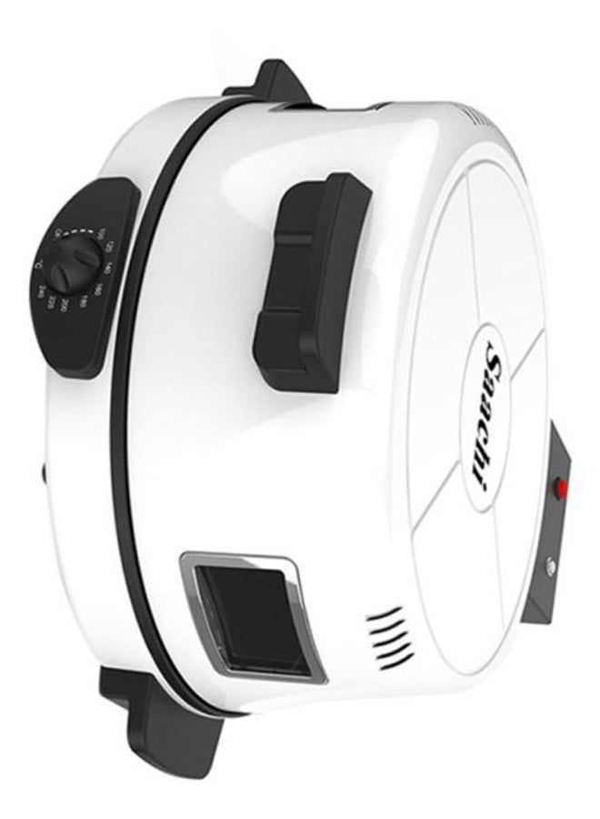 Roti/Tortilla/Pizza Bread Maker with a Viewing Window, Adjustable Temperature Control and Heat Settings 2200 W NL-RM-4980G-WH White