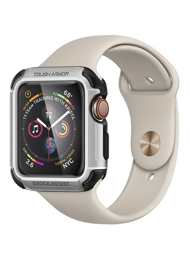 Spigen Tough Armor Case Cover for Apple Watch 44mm Series 6/SE/5/4 Silver - Image 2