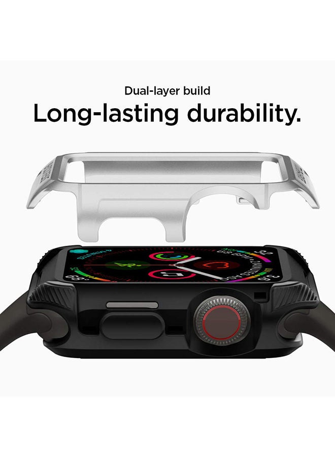 Spigen Tough Armor Case Cover for Apple Watch 44mm Series 6/SE/5/4 Silver - Image 3