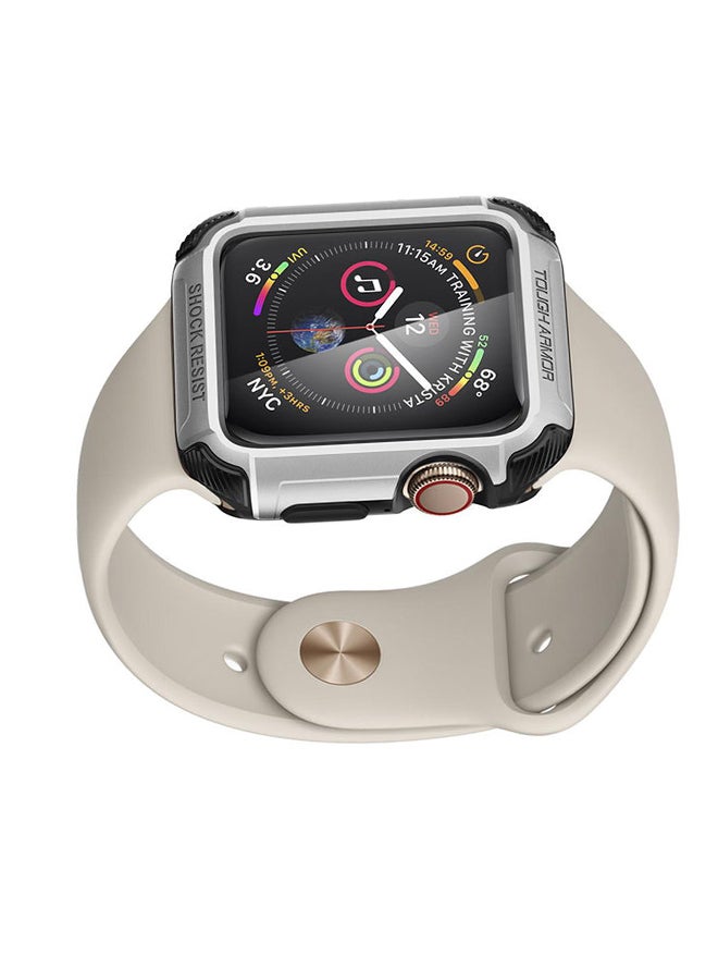 Spigen Tough Armor Case Cover for Apple Watch 44mm Series 6/SE/5/4 Silver - Image 5