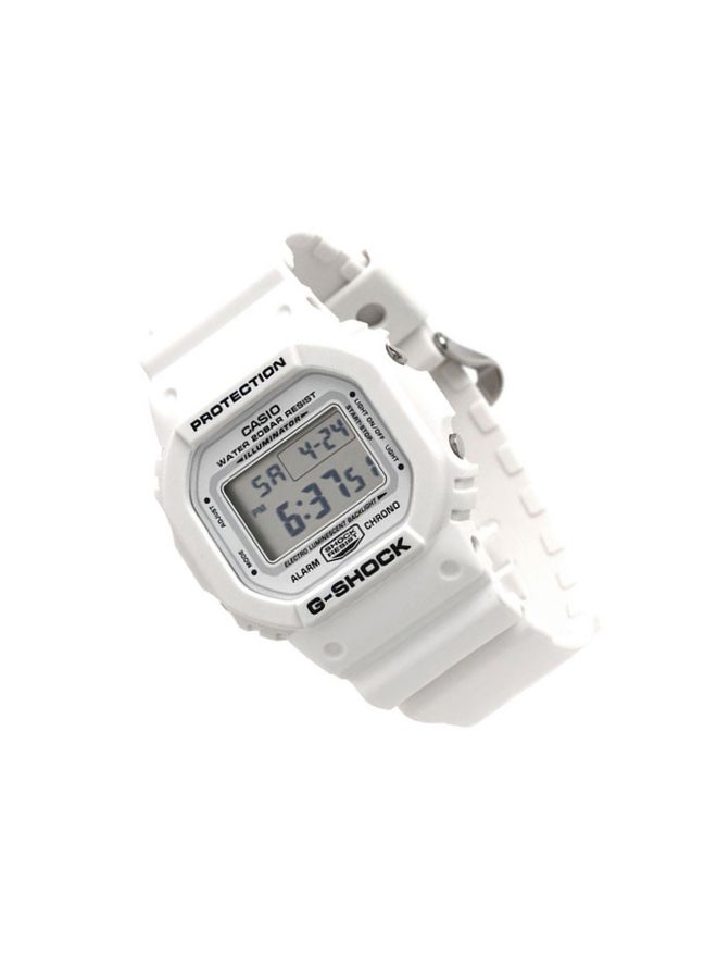 Men's Octagon Shape Resin Band Digital Wrist Watch 43 mm - White - DW-5600MW-7DR - v1671108771/N23138122A_6