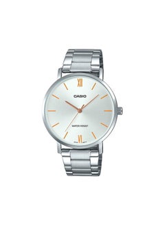 Men's Enticer Analog Watch MTP-VT01D-7BUDF - 40 mm - Silver