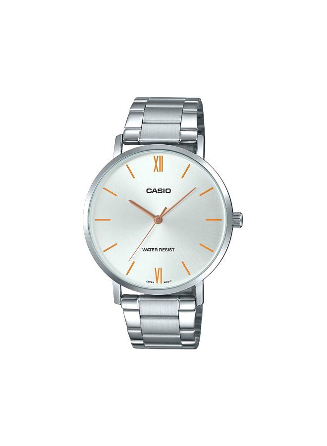 CASIO - Men's Enticer Analog Watch MTP-VT01D-7BUDF - 40 mm - Silver - Image 1