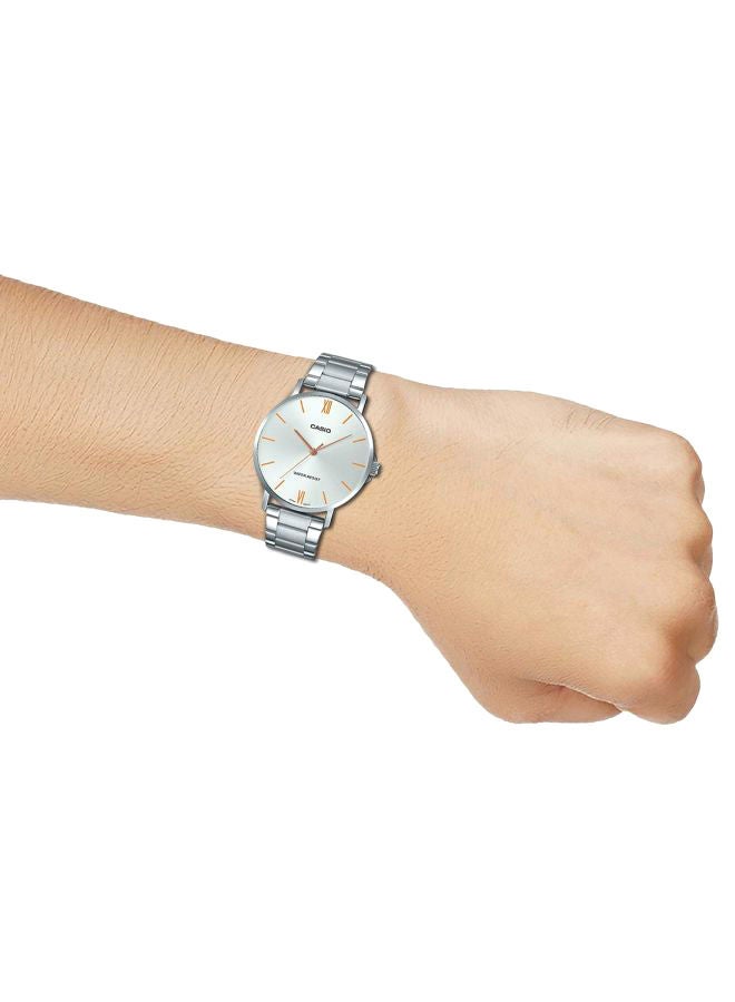 CASIO - Men's Enticer Analog Watch MTP-VT01D-7BUDF - 40 mm - Silver - Image 1