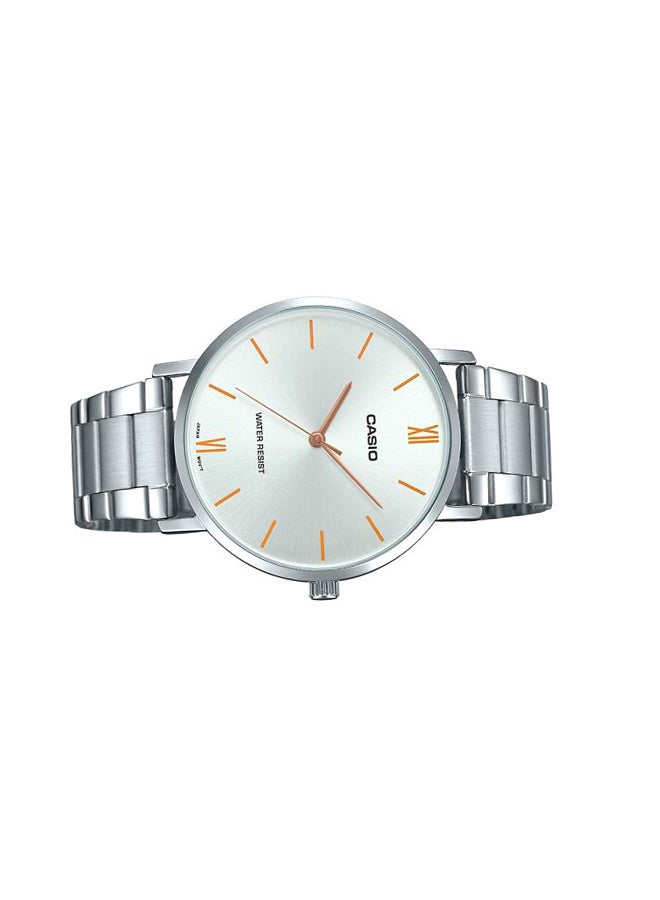 CASIO - Men's Enticer Analog Watch MTP-VT01D-7BUDF - 40 mm - Silver - Image 1