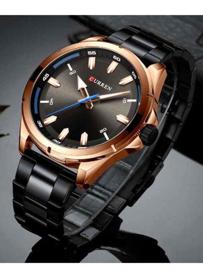 CURREN Men's Stainless Steel Analog Watch 8320 - 46 mm - Black  - Image 3