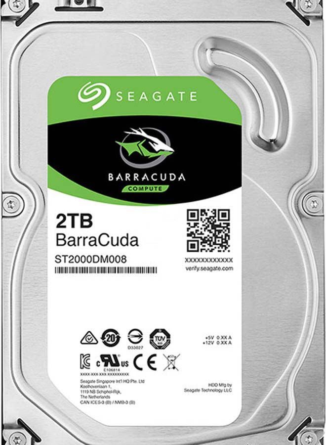 سيجيت محرك أقراص صلب داخلي 3.5 بوصة باركودا ST2000DM008 - ساتا 2 TB  - Image 2