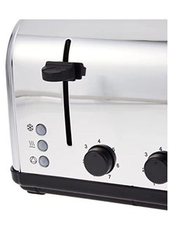 BLACK+DECKER Bread Toaster Stainless Steel 4 Slice With Crumb Tray 1800.0 W ET304-B5 Silver/Black  - Image 4