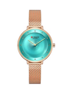 Women's Water Resistant Analog Wrist Watch 9029 - 35 mm -Gold