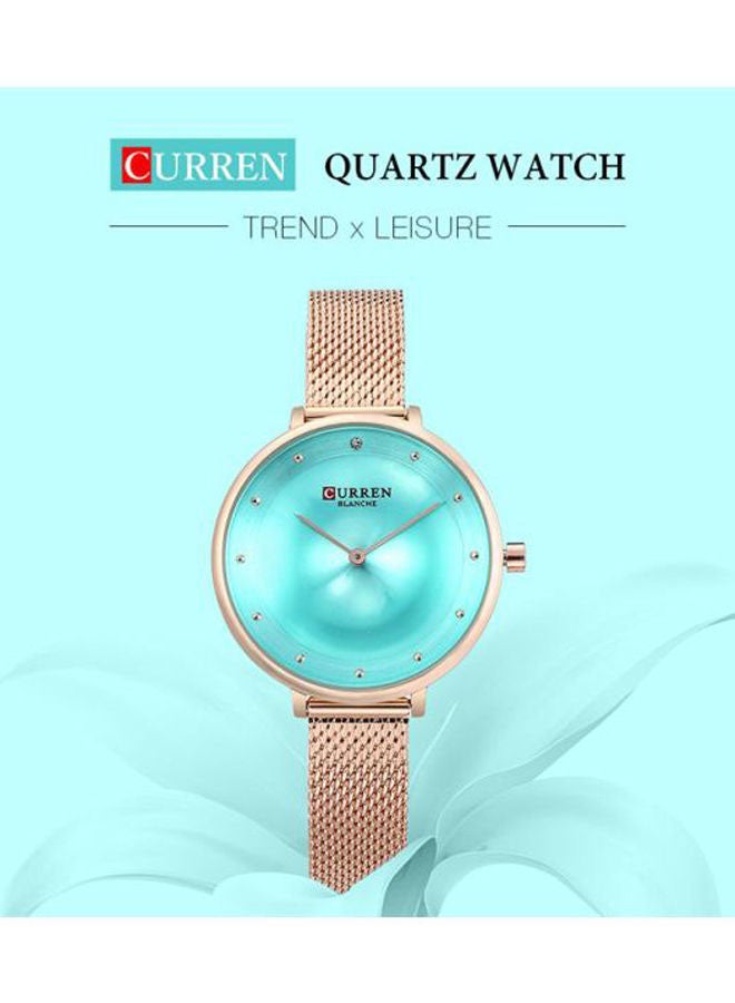 CURREN - Women's Water Resistant Analog Wrist Watch 9029 - 35 mm -Gold - Image 1