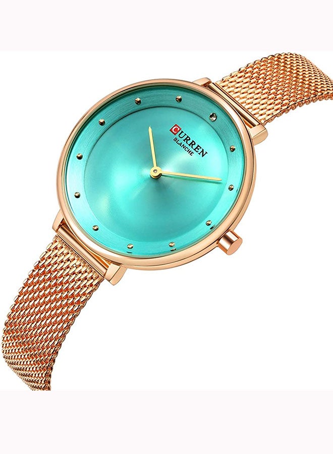 CURREN - Women's Water Resistant Analog Wrist Watch 9029 - 35 mm -Gold - Image 1