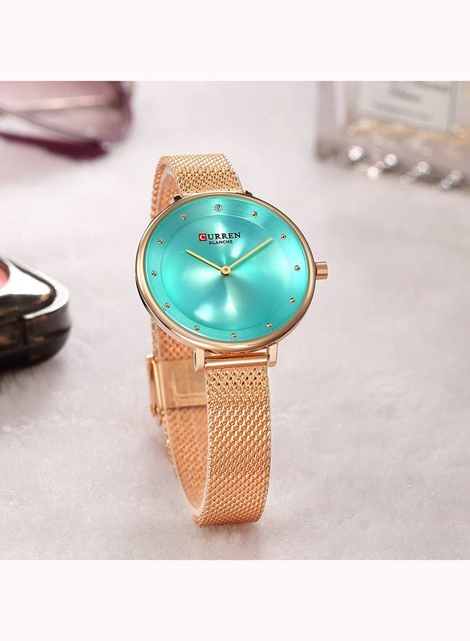CURREN - Women's Water Resistant Analog Wrist Watch 9029 - 35 mm -Gold - Image 1