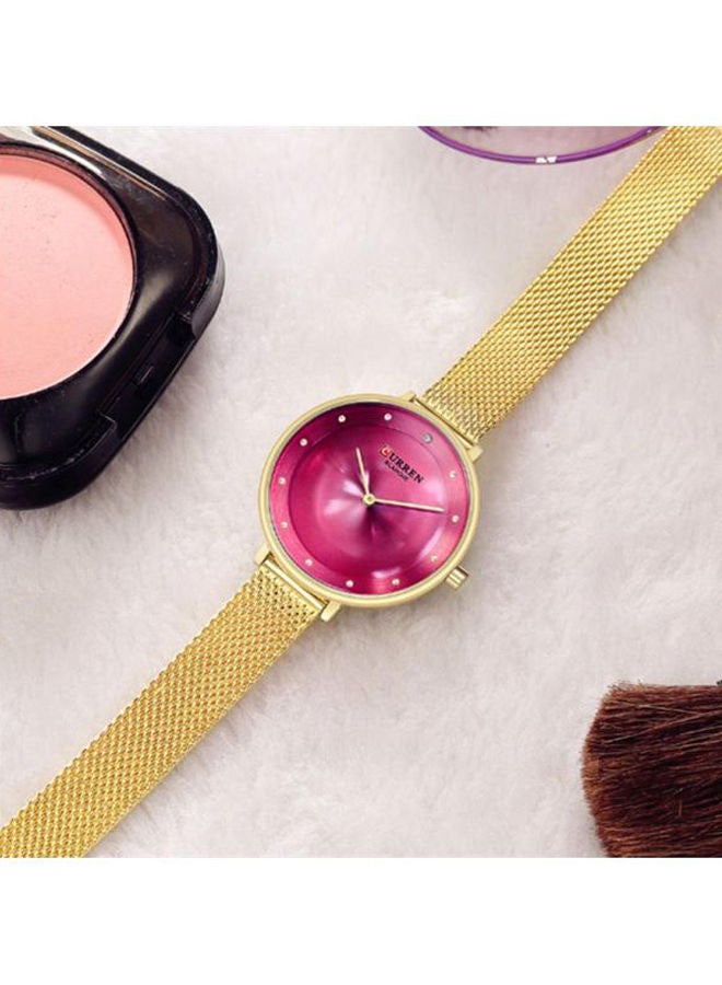 CURREN - Women's Water Resistant Analog Wrist Watch 9029 - 35 mm -Gold - Image 1