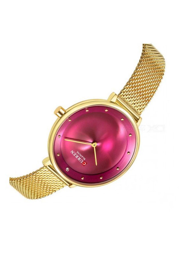 CURREN - Women's Water Resistant Analog Wrist Watch 9029 - 35 mm -Gold - Image 1
