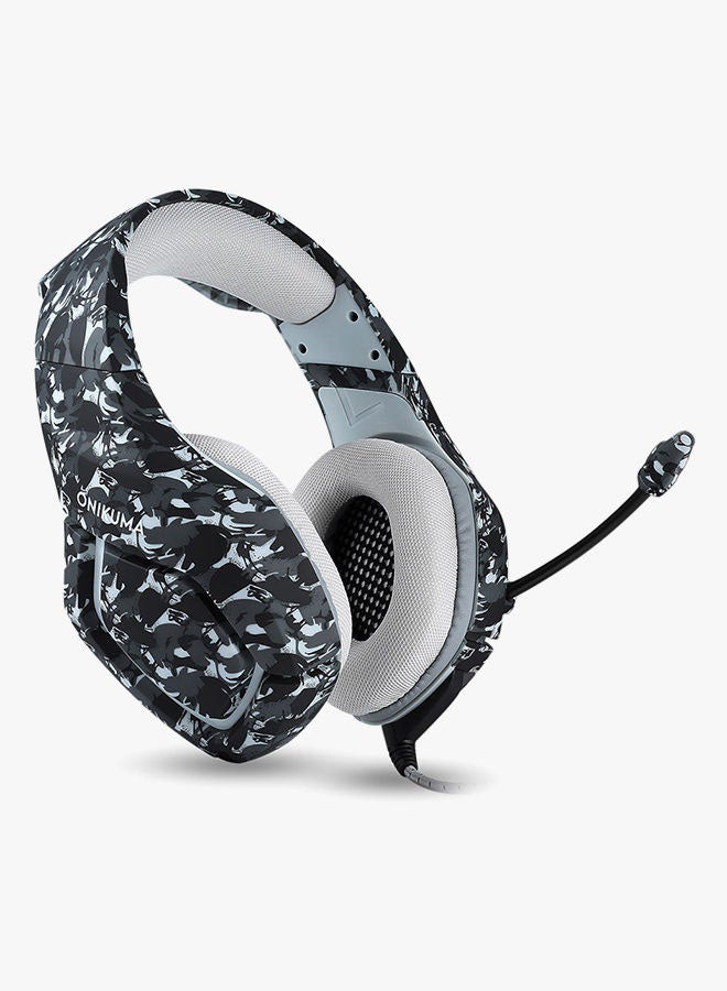 onikuma - 3.5Mm Gaming Wired Headphone With Mic  GrayFor PS4/PS5/XOne/XSeries/NSwitch/PC - Image 1
