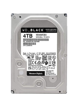 4TB Performance Internal Hard Drive - 7200 RPM Class, SATA 6 Gb/s, 256 MB Cache, 3.5 Inch - WD4005FZBX Silver - v1671117695/N18996666A_1