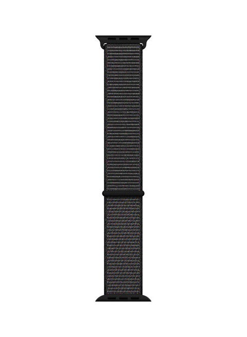 Sports Loop Replacement Wrist Band For Apple Watch 44mm Black Sport