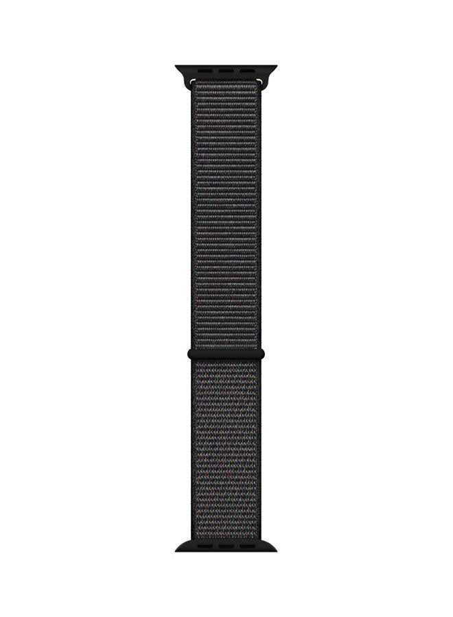 Apple - Sports Loop Replacement Wrist Band For Apple Watch 44mm Black Sport - Image 1
