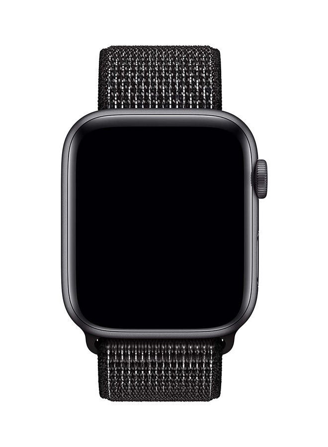Apple - Sports Loop Replacement Wrist Band For Apple Watch 44mm Black Sport - Image 1